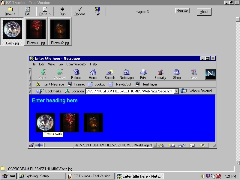 EZ Thumbs Screenshot
